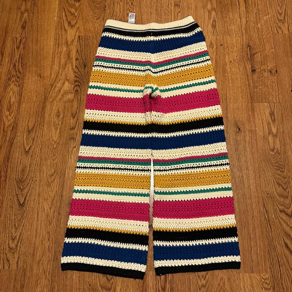 Zara Multicolor Striped Knit pants - Picture 4 of 11